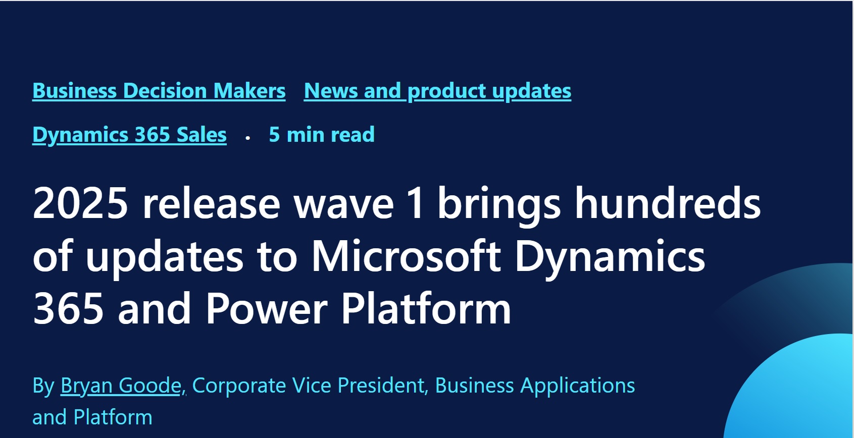2025 release wave 1 brings hundreds of updates to Microsoft Dynamics 365 and Power Platform